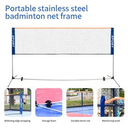 1pc 3.1m 4.1m 5.1m 6.1m Badminton net frame portable standard folding portable outdoor home outdoor simple frame doubles