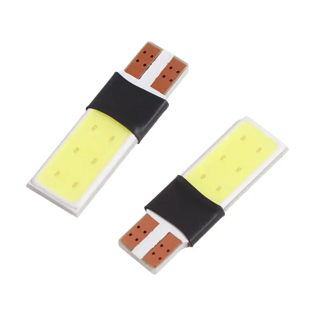 2pcs Canbus Error Free Mini Signal Lamp LED COB T10 License Plate Lamp High Power High Quality White Side Lamp Car