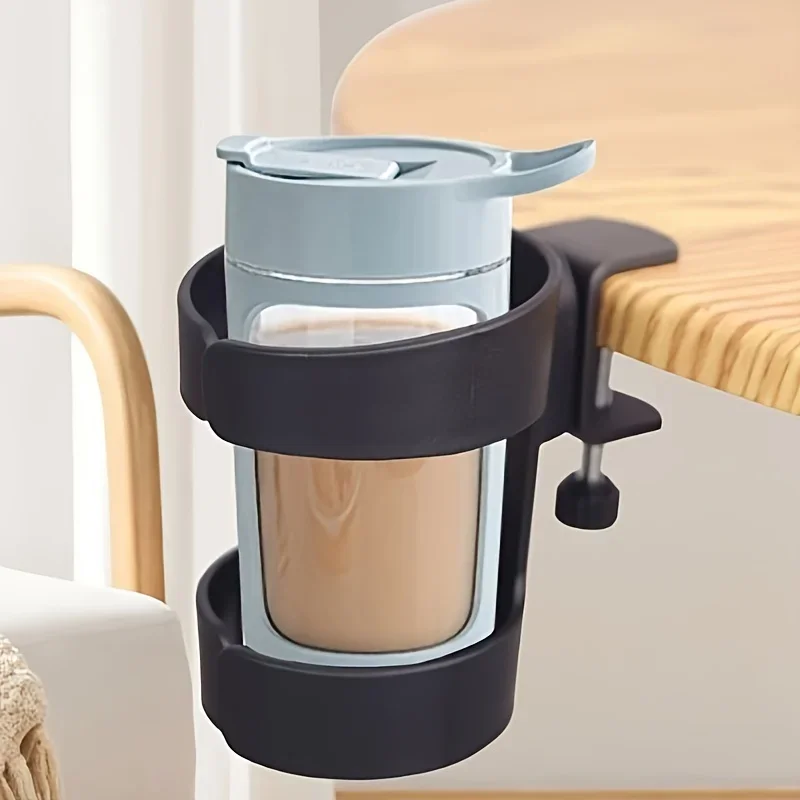 Space Saving Under Table Cup Holder - Durable Plastic, Suitable for Office and Home Use