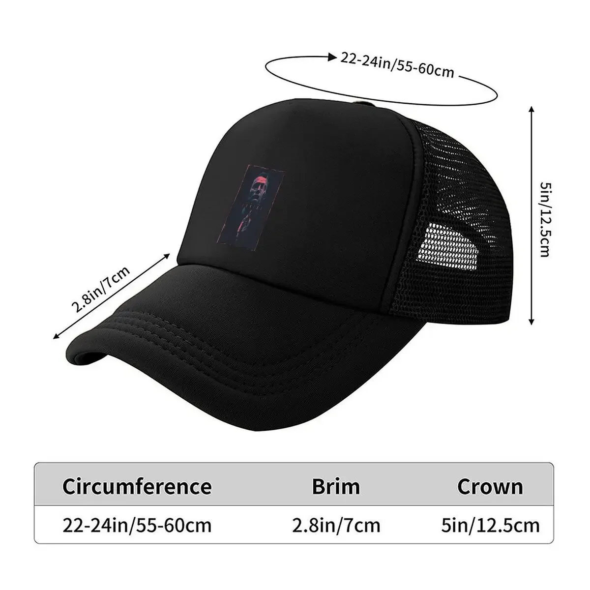 New “Concert Poster Music, Live Design” Mesh Baseball Cap