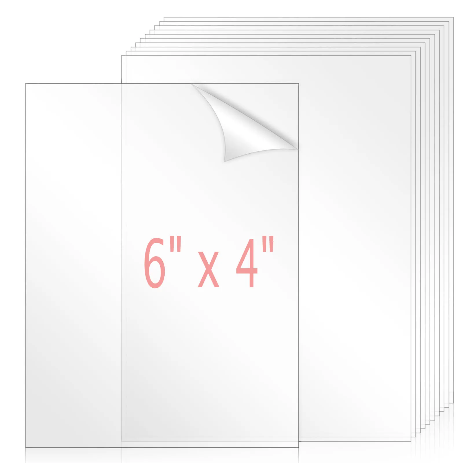 10PCS Acrylic Plexiglass Sheets, 6