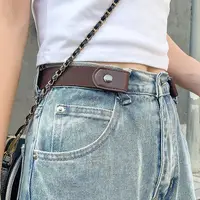 New 4/3/2/1PC Stretch Elastic Waist Band Invisible Belt Buckle-Free Belts for Women Men Jean Pants Dress No Buckle Easy To Wear - Image 5