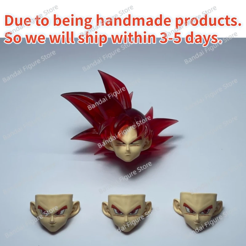 متوفر في المخزون SHF لعبة دراغون بول سوبر الترا غريزة: مفتاح الأناية جوكو SSJ2.0 KO TK مجموعة ملحقات نحت الرأس شخصية أنيمي