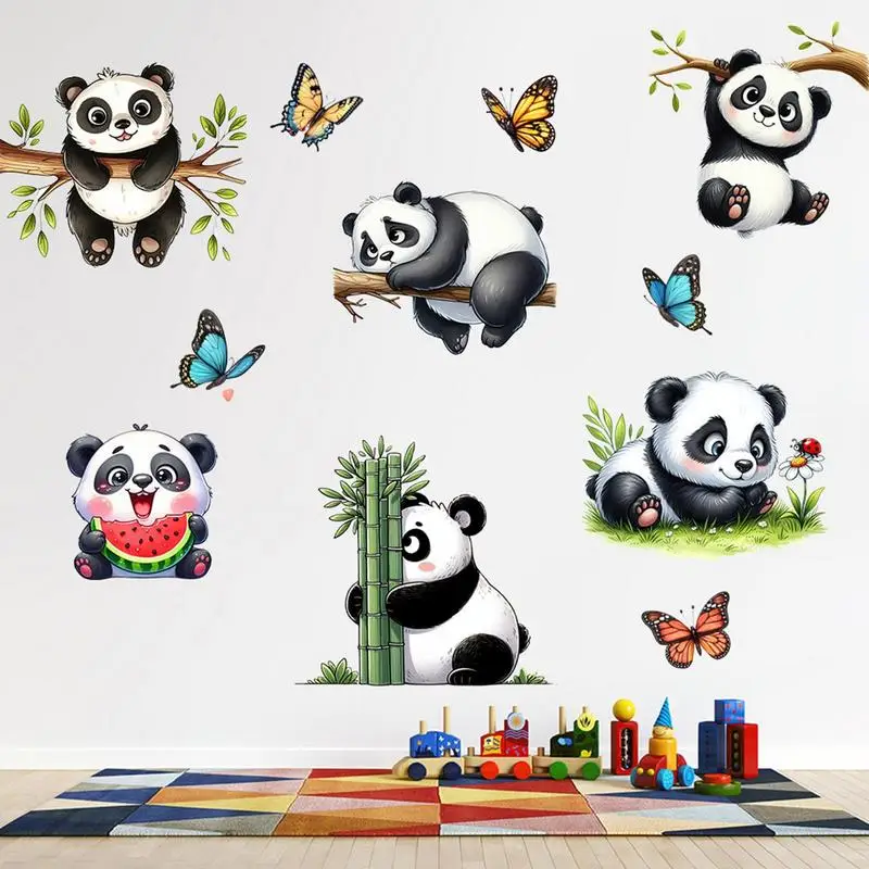 Cartoon Animal Wall Decal Mural Art Peel And Stick Wall Stickers Home Decor Wall Decoration Waterproof Self-Adhesive Sticker For