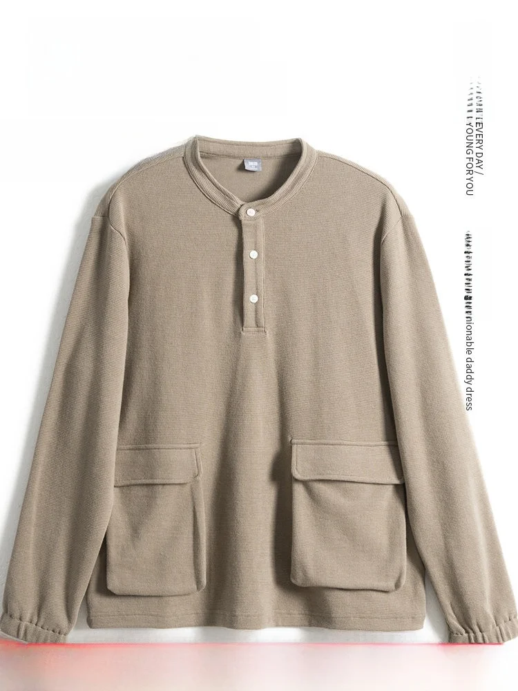 

Loose Long Sve T-irt for Dad Autumn Wear Men's Mid-aged And ly Faionable Ci Casual Breathable Polyester Cotton ...