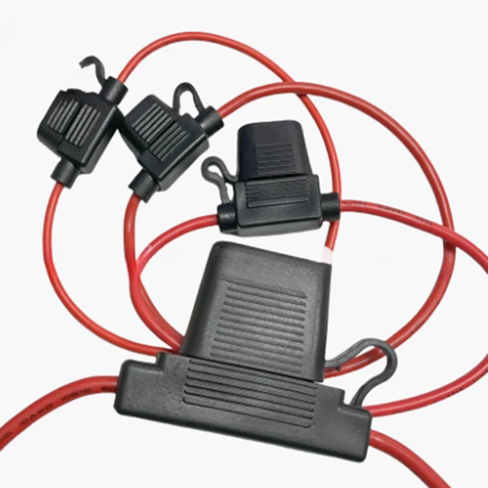 

Car Insurance Seat Medium 12awg 16AWG 18awgStriped Waterproof Fuse Box Fuse Line Fuse Socke Insurance seat fuse base with wire