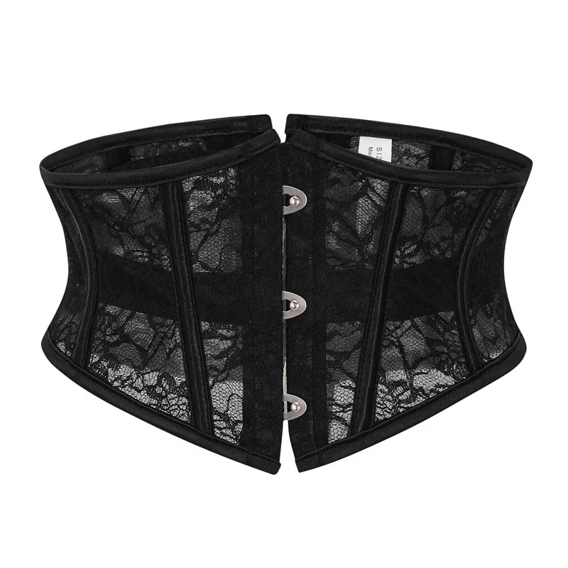 Short Torso Underbust Corset Waist Trainer Bustiers Slimming Belt For Women Sexy Lace Up Body Shaper