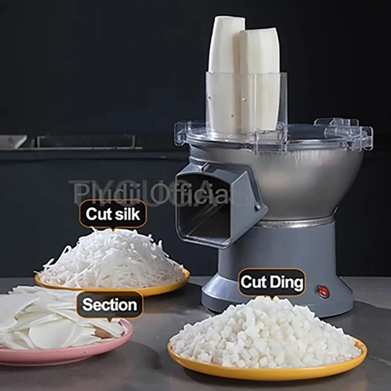 [الأكثر مبيعا] قطاعة خضراوات كهربائية بقدرة 200 وات، قطاعة طعام تجارية متعددة الوظائف لتقطيع البطاطس والبصل والجزر