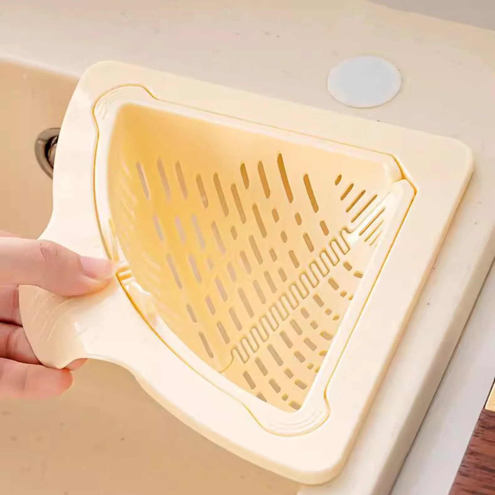 New Magnetic Sink Drain Basket Triangle Multifunctional Food Waste Filter Basket Kitchen Sink Filter Kitchen Accessories