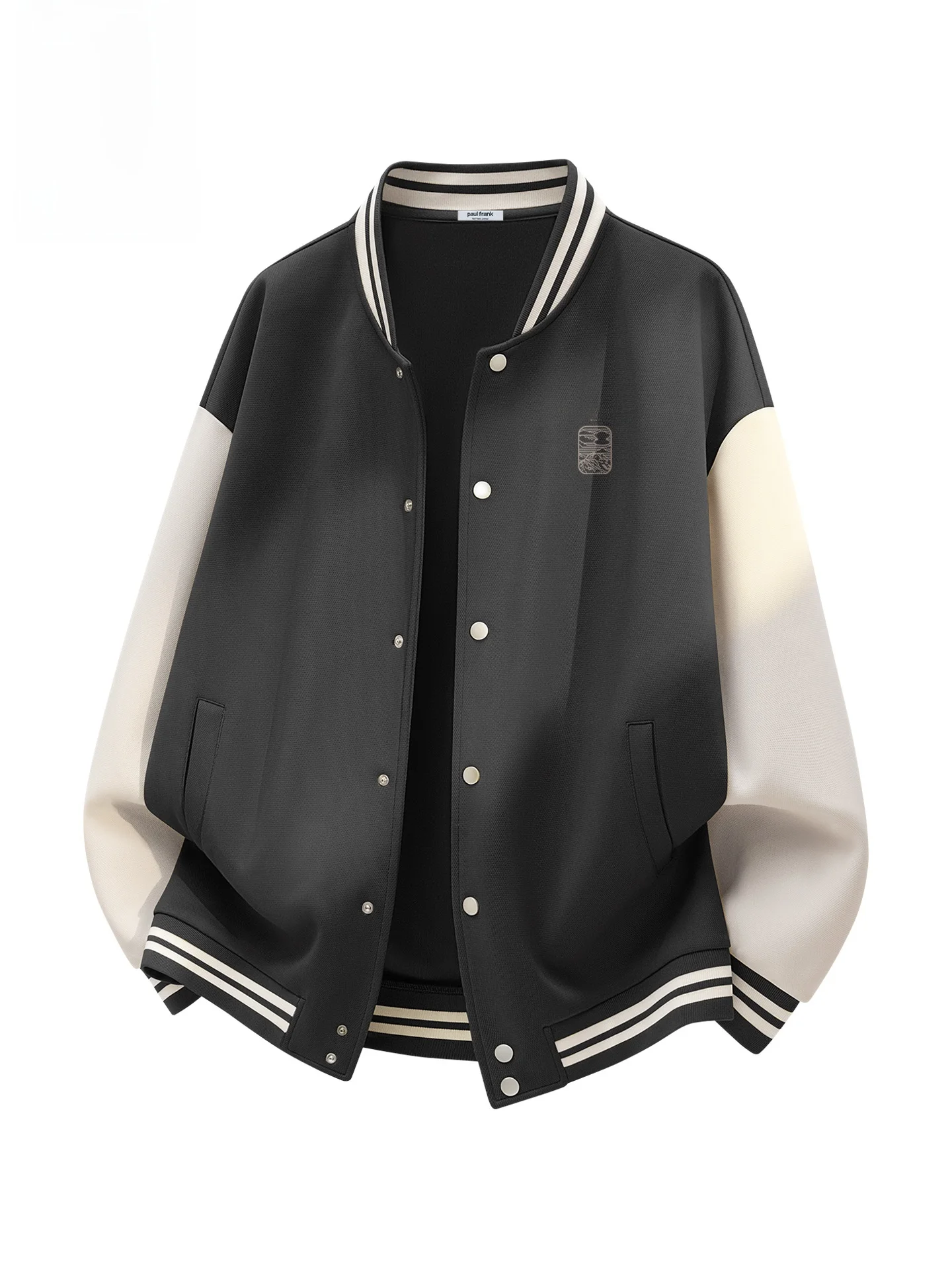 

Heavyweight Baseball Sle Casual Jaet Men's Autumn American Color Blo Printed Polyester Windproof Coat