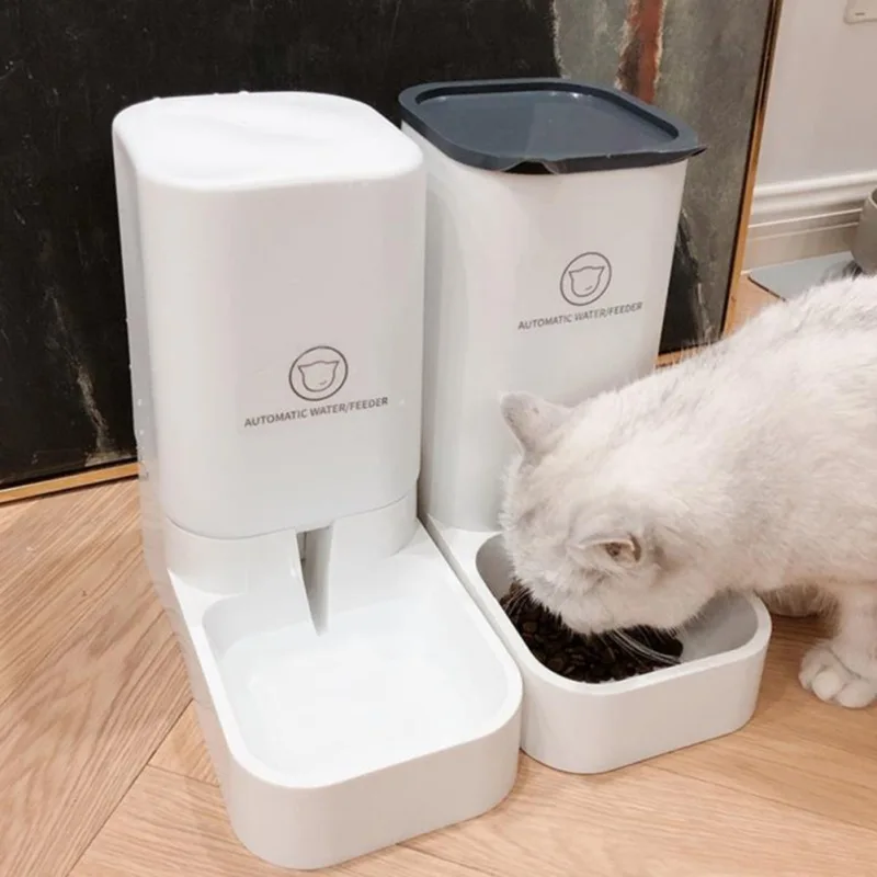 

3.8L Automatic Feeder for Pet Dog Cat Water Dispenser Set Removable Washable Dog Cat Feeding Bowl Container Pet Water Fountain