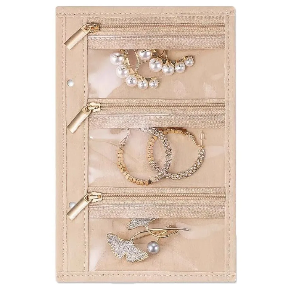 

Leather Jewelry Storage Book Love Heart Transparent Necklace Binder Partition Detachable Jewelry Packaging Brochure Display