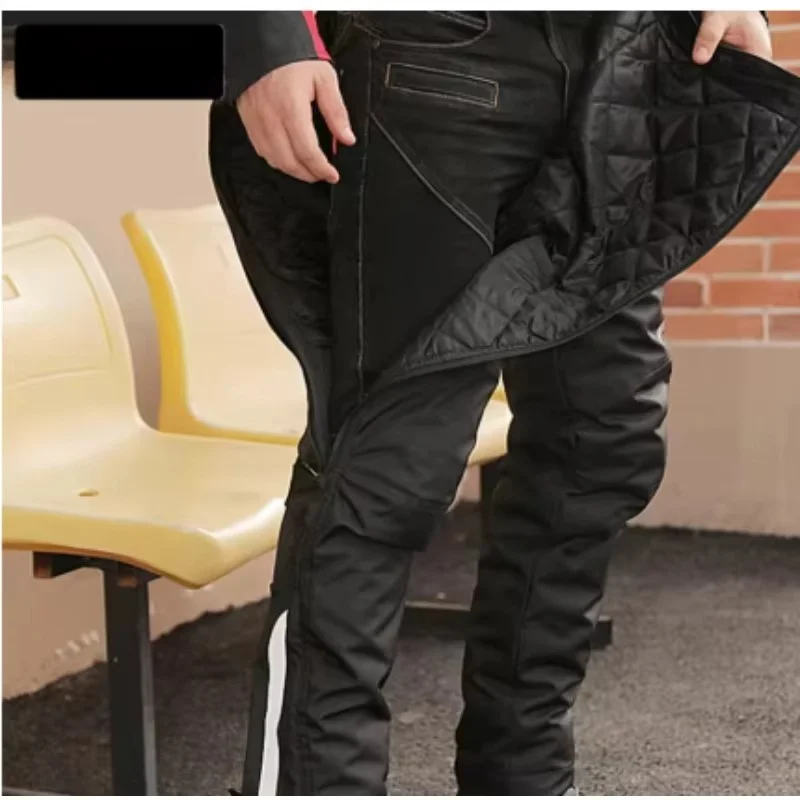 SCOYCO Electric Heated Motorcycle Pants Autumn Winter Warm Quick-Release Riding Pants Motorbike Off-Road Quick Take Off Trousers