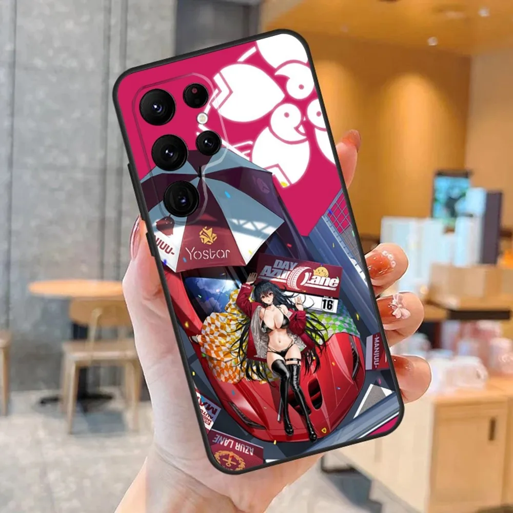 Game Azur Lane Phone Case For SamsungS23,S22,S21,S20 Ultra Pro S10,S30Plus,S9,20lite Ultra Black Cover