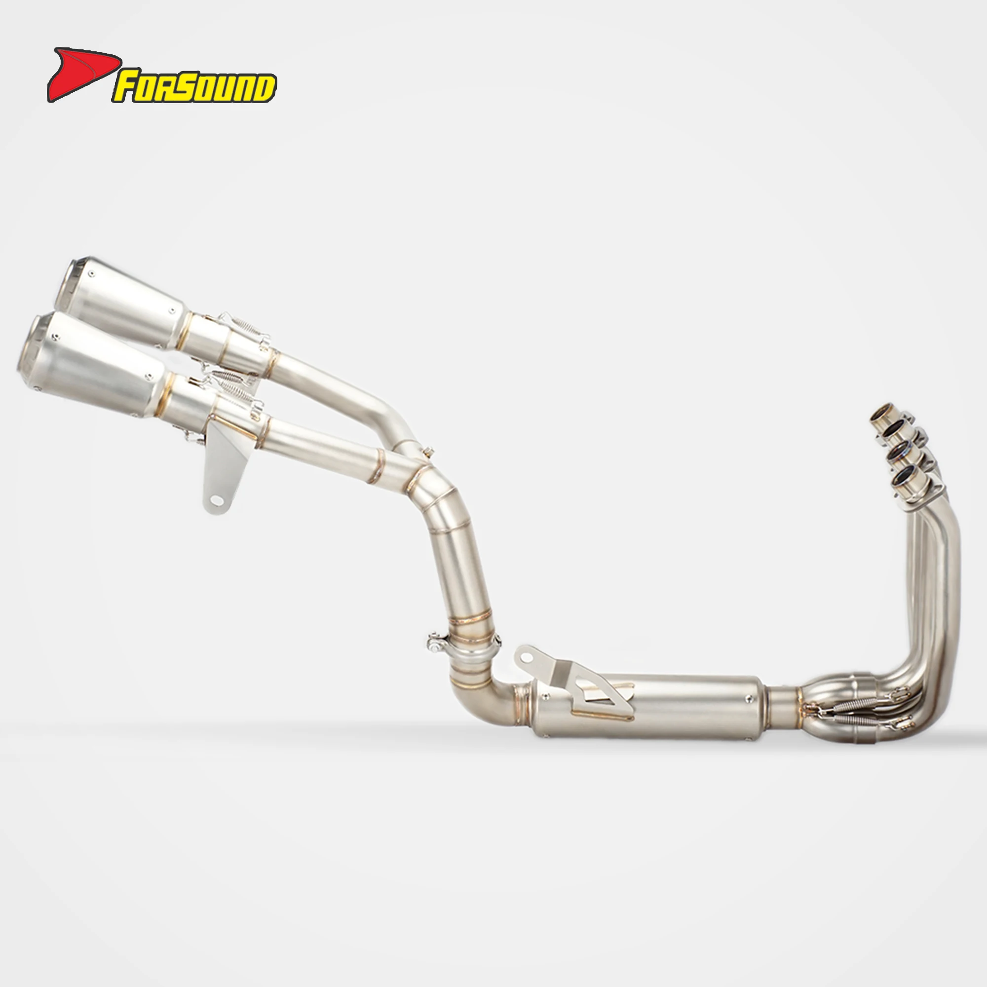 

Выхлопная система VOOM для 500SR: полноразмерный глушитель с сотовой структурой и малым звуковым отражателем, 2024-2025, для спортбайков, гоночный, из нержавеющей стали