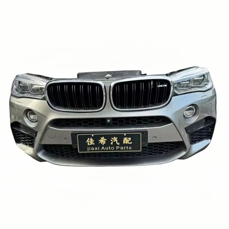 

Front Bumper with Fog Light Cut-Outs for X5M F85 Includes Headlights and Radiator Fan Used Condition