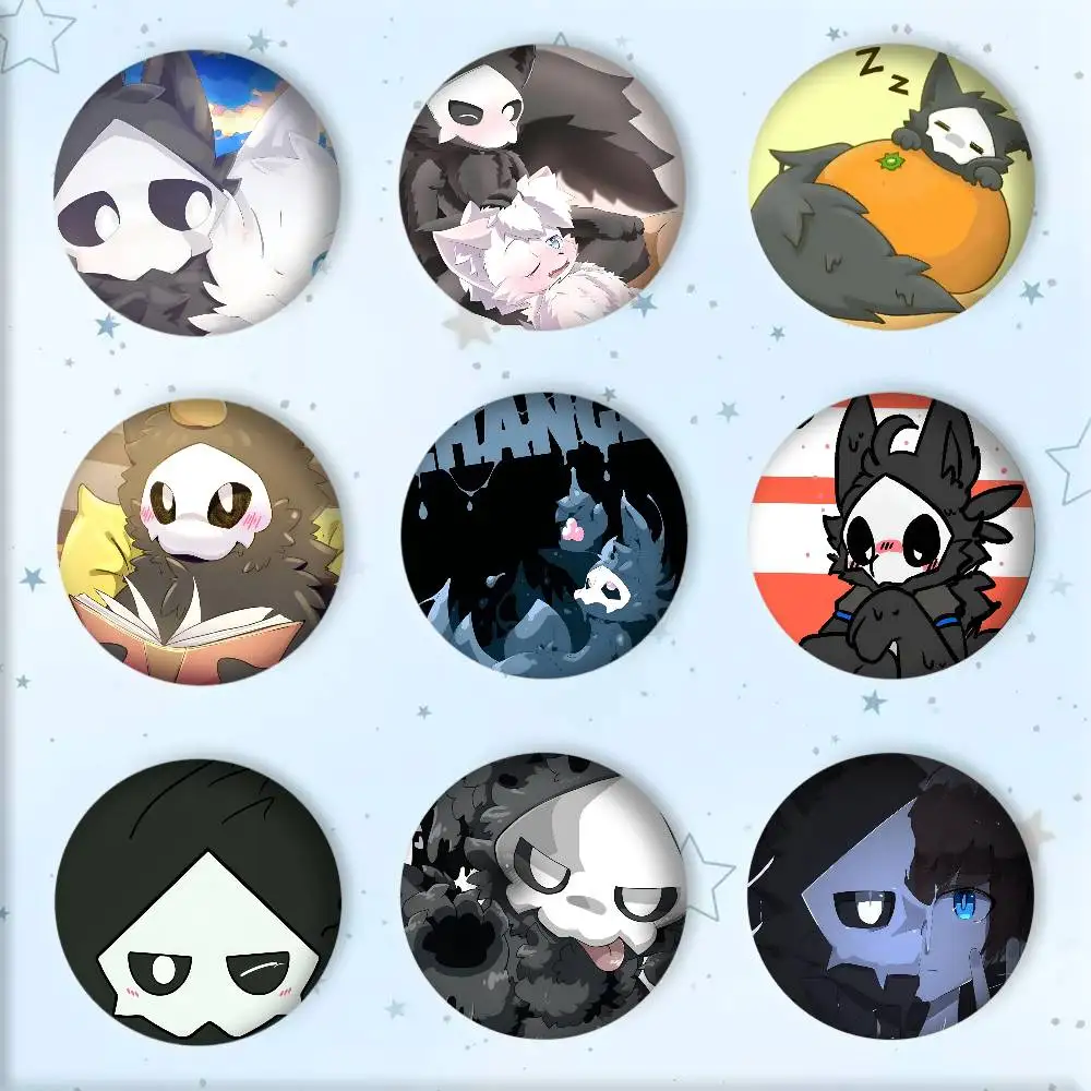 Classic Cute Game Anime C-Changed Manga Badge Tinplate Round Laser Brooch Clothes Backpack Accessories Lapel