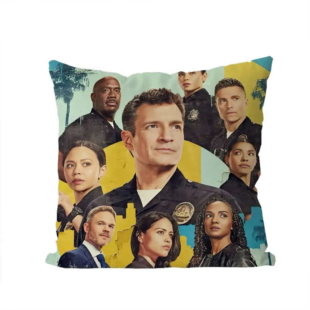 R-Rookie L A TV SHOW كيس وسادة فاخر على الوجهين لوسائد السيارة 45x45 غطاء الوسائد للمنزل والديكور أريكة المخدة