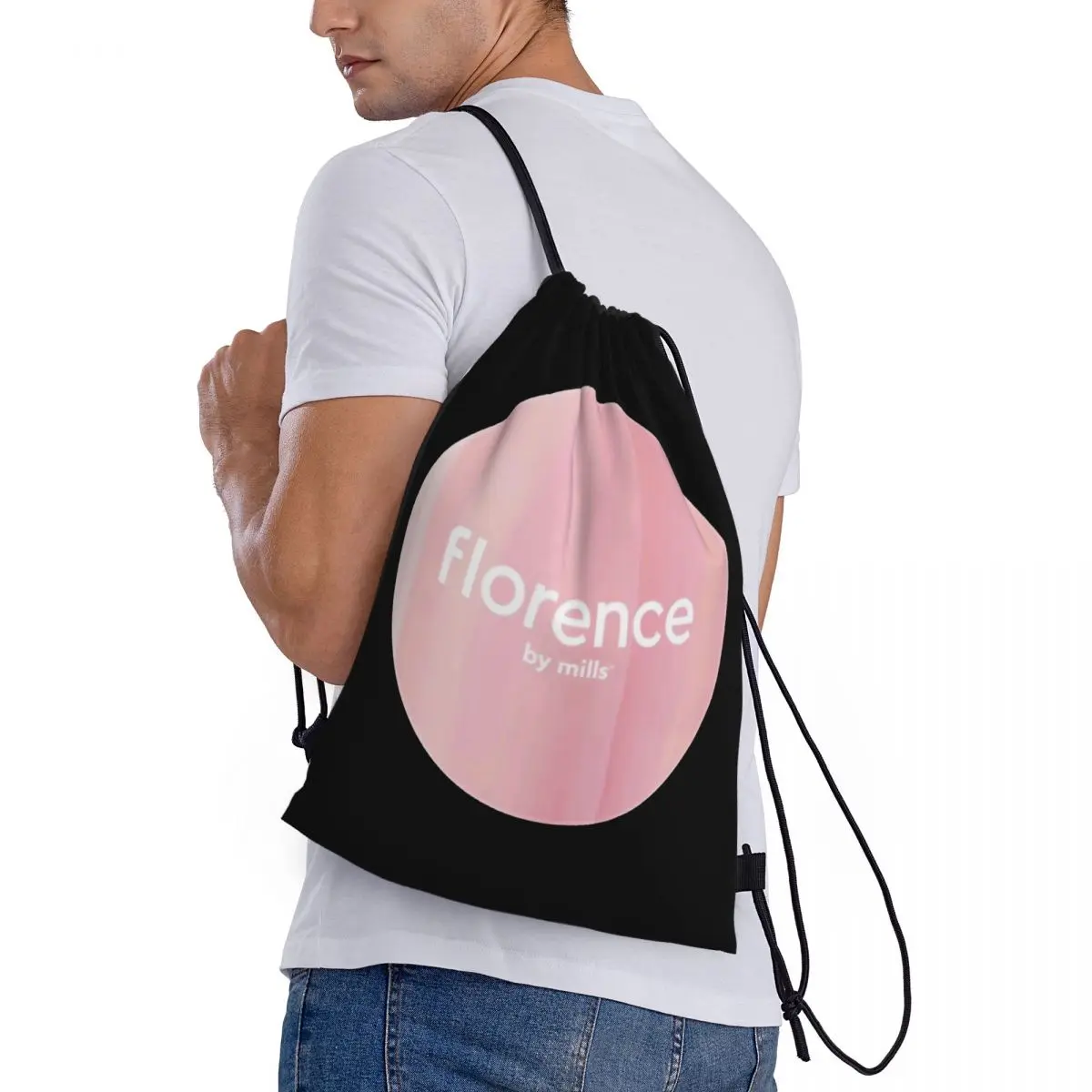 

Florence By Mills Backpacks Portable Drawstring Bags Shoes Bag Book Bags for Man Woman School