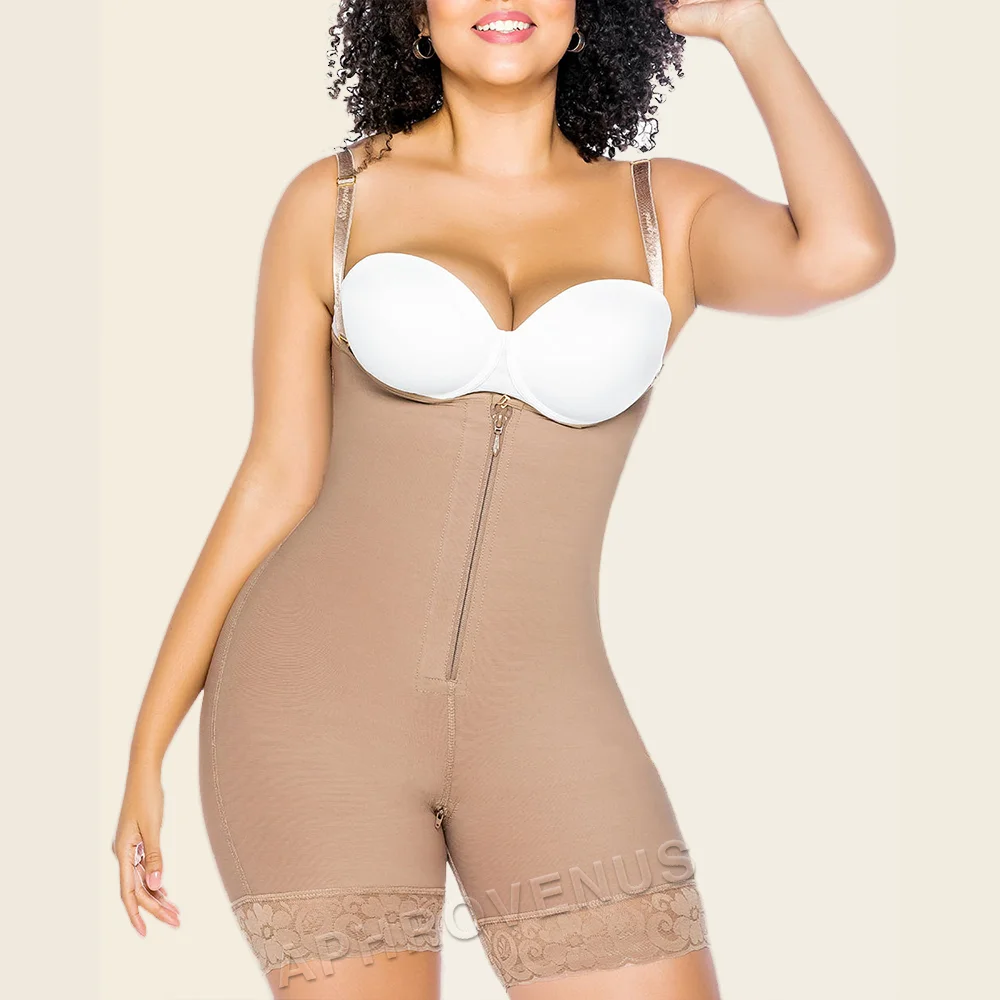 Fajas High Comfort Front Zipper And Hooks High Compression Shaper for Post-operative Recovery Use  Tummy Control Shapewear