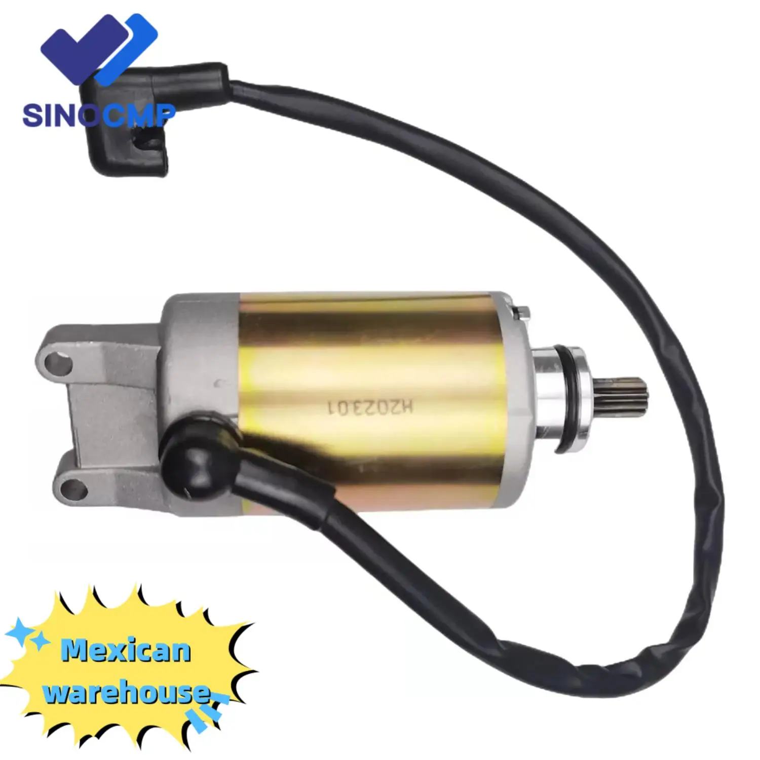 Motor de Arranque CW de 12V y 9 Dientes PARA Italika ATV200