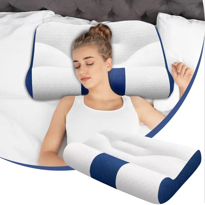 Cervical Pillow For Neck Ergonomic Pillow Cozy Sleeping Breathable Height Adjustable Bed Pillow For Sleeping Side Back Stomach