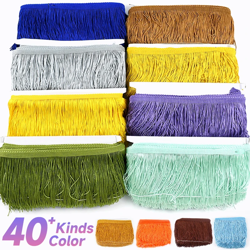 

Meetee 5Meters 10-30cm Tassel Fringe Ribbon for Latin Dance Dress Curtain Clothes Lace Trim Decoractive Sewing Fringes Accessory