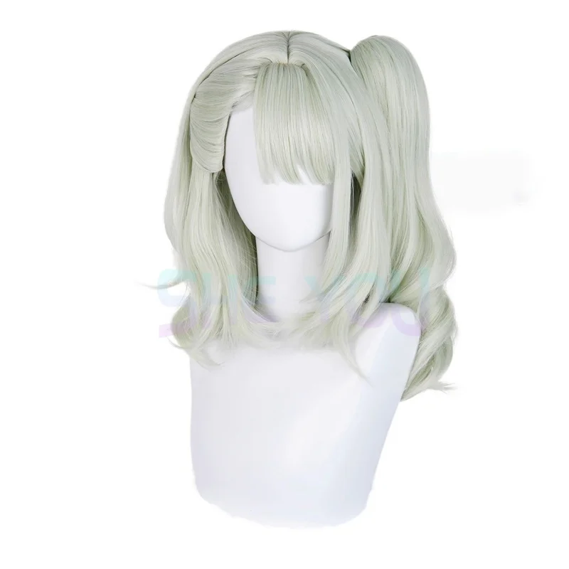 Zenless Zone Zero Virtual Idol شعر مستعار كوسبلاي لعبة Zenless Zone Zero Cosplay شعر مستعار نسائي لطيف أخضر فاتح على شكل ذيل حصان