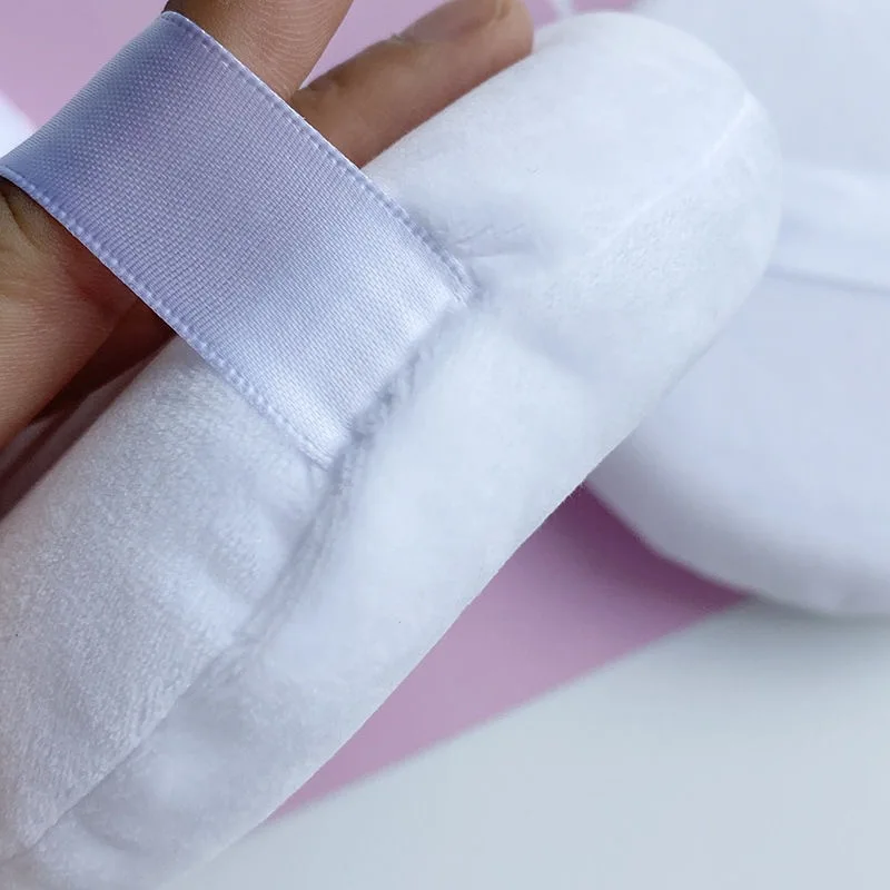 2 Stuks Extra Grote Maat Droge Poederdonsjes 130/150 Mm Zachte Ronde Make-Up Spons Cosmetische Foundation Bladerdeeg vrouw Beauty Make Up Tool