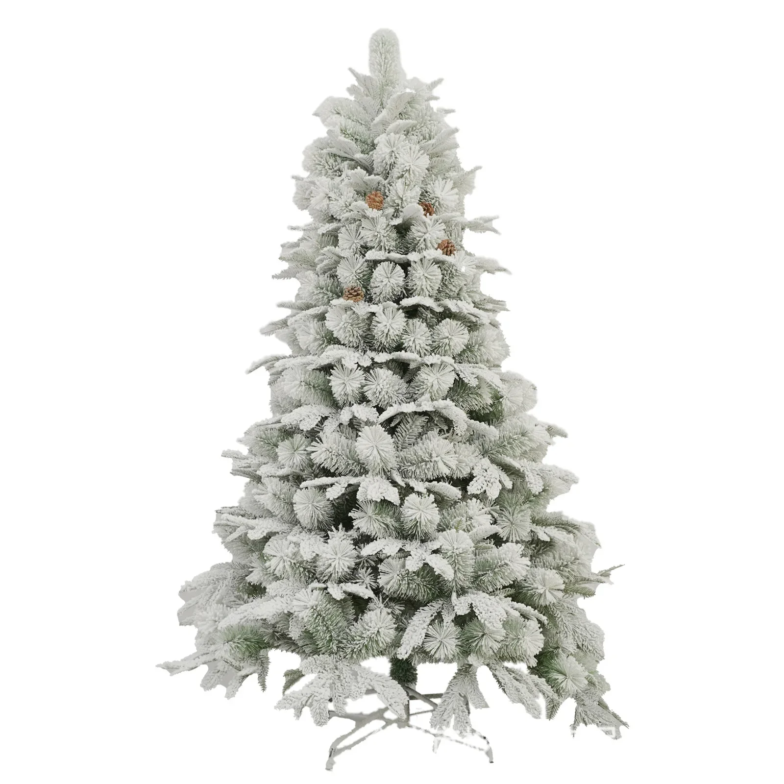 

Christmas decorative plants Christmas tree snow small cedar decorative ornaments branches with pine cones