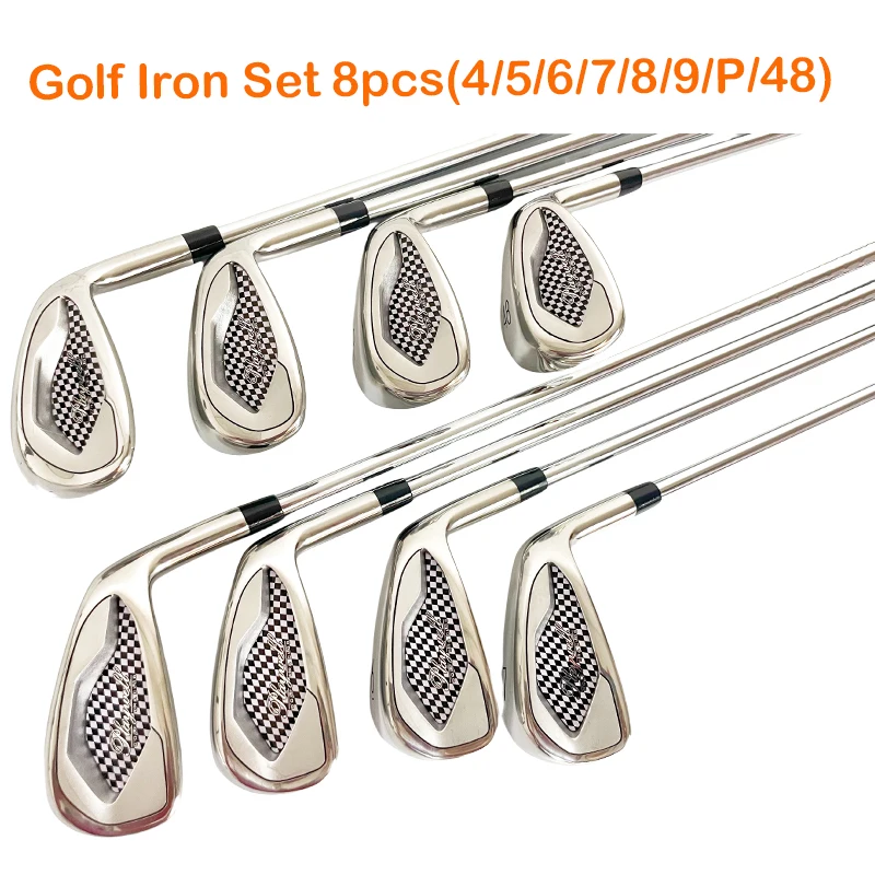 

2025 Popular Golf Iron Set 4/5/6/7/8/9/P/48 Right-handed Golf Clubs with Steel Shafts 8pcs Stainless Steel Golf Iron Club