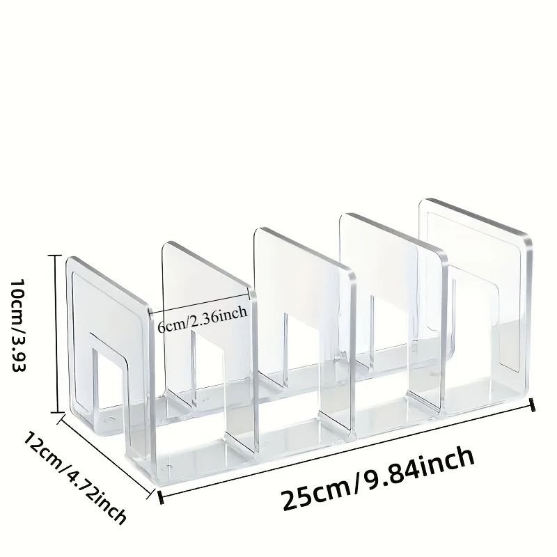 2 Stück 4-Fächer-Schuhregal für Kinder, durchsichtiges transparentes Acryl-Schuhregal für Babys, vielseitiger Haushaltsorganizer – Detail 6