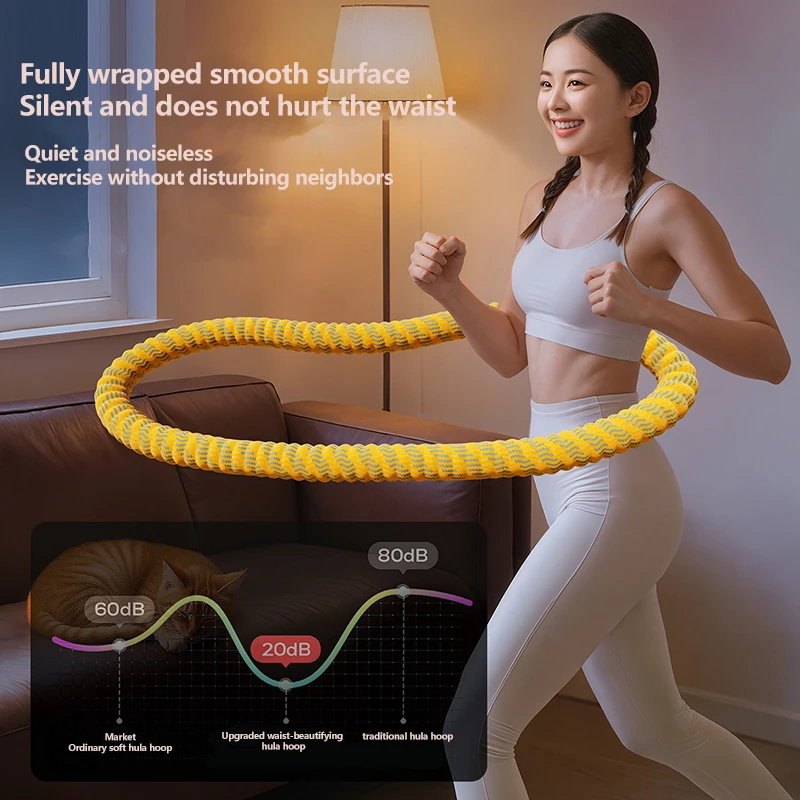 

Fitness Equipment Abdominal Exercise Bands Portable Foldable Waist Circle Soft Spring Ring for Aerobic Shaping Bambole Used Do