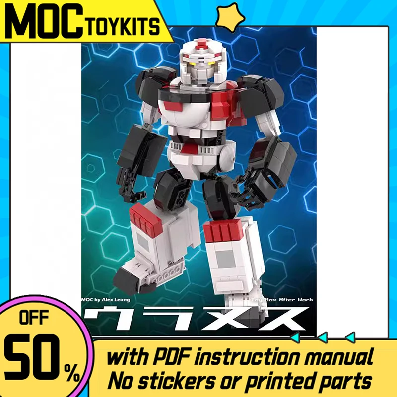 

Mech Warrior Series MOC Building Blocks Creative Land Six God Combination Robot Brick DIY Build Model Set Children's Toy Gifts