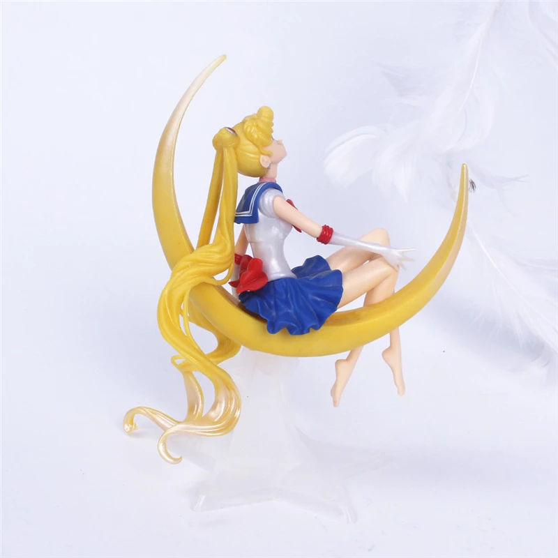 Cartoon Anime Sailor Moon Tsukino Action Figure Ali Toy Doll Decorazione torta Collezione Modello Ragazze Regalo Giocattolo per bambini