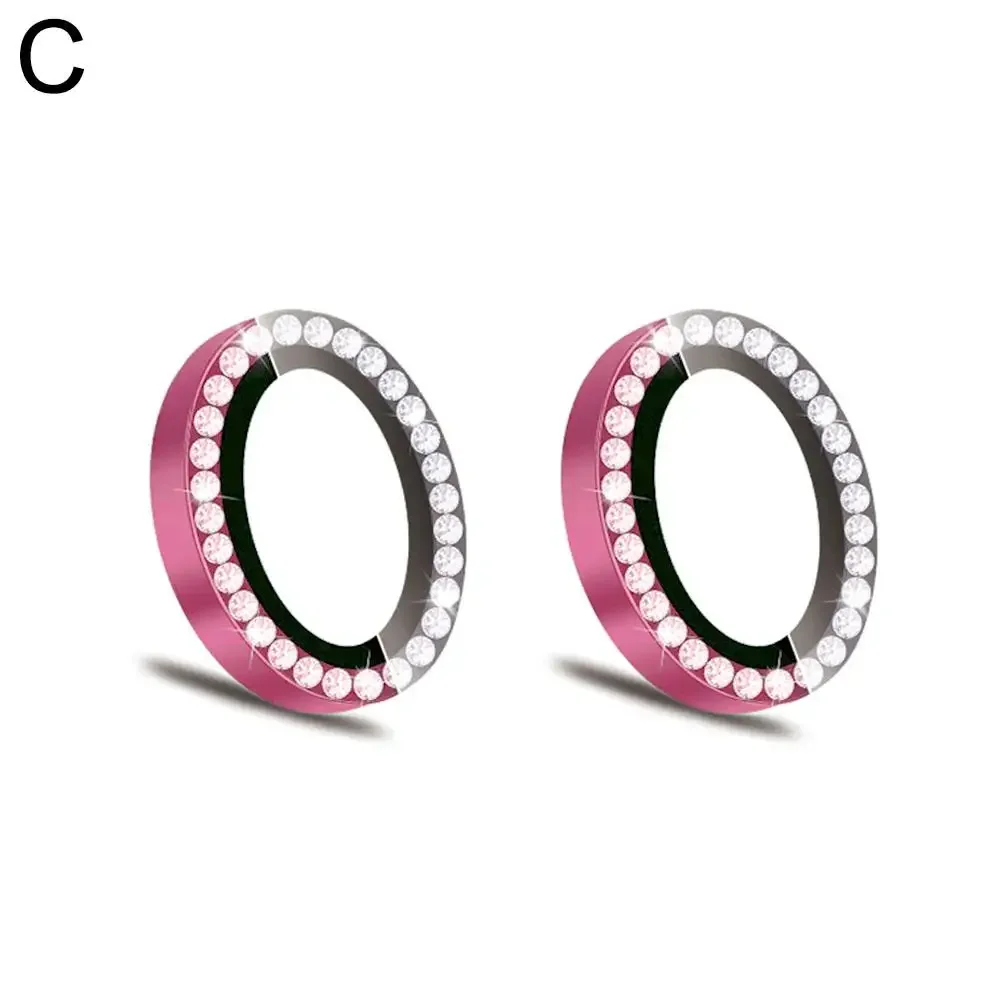 For Iphone16/16plus Luxury Diamond Camera Protector Lens Glass Film Metal Tempered Lens R1e4