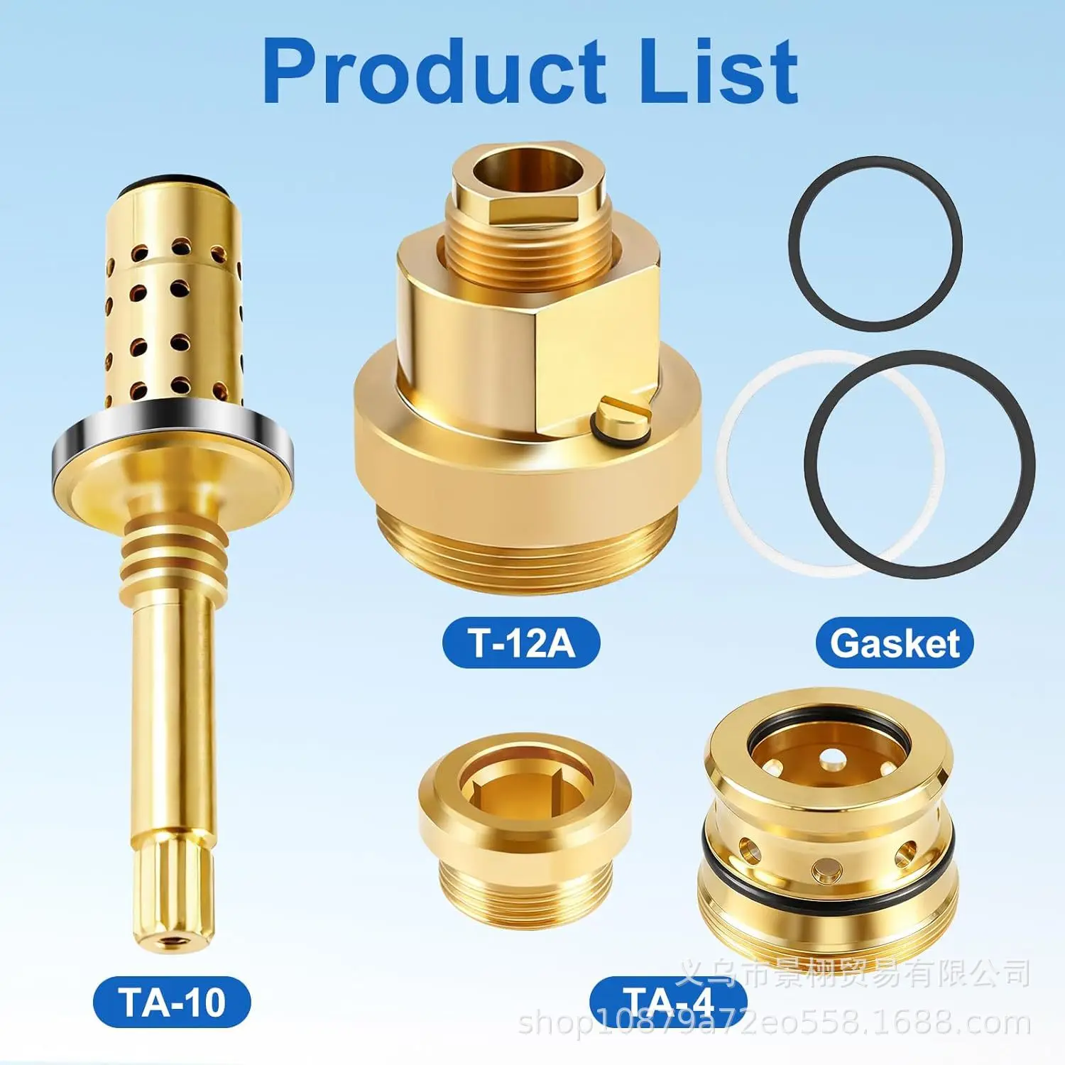 TA-4 TA-10 T-12A Cap, A Shower Valve Repair Kit, Compatible with Symmons Shower Valves