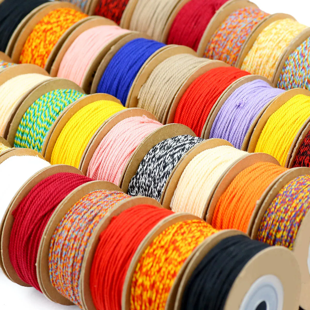 1mm 1 rolo de corda de fio tecida à mão macrame corda para fazer jóias colares pulseiras pingentes corda diy suprimentos descobertas