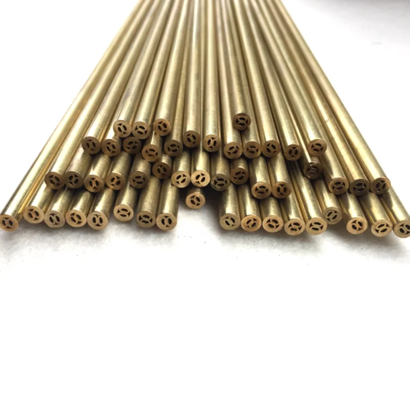 Drilling Brass Electrode Tube Multihole 4 Holes Diameter 1.5mm 3.0mm Length 400mm for WEDM Drilling Machine