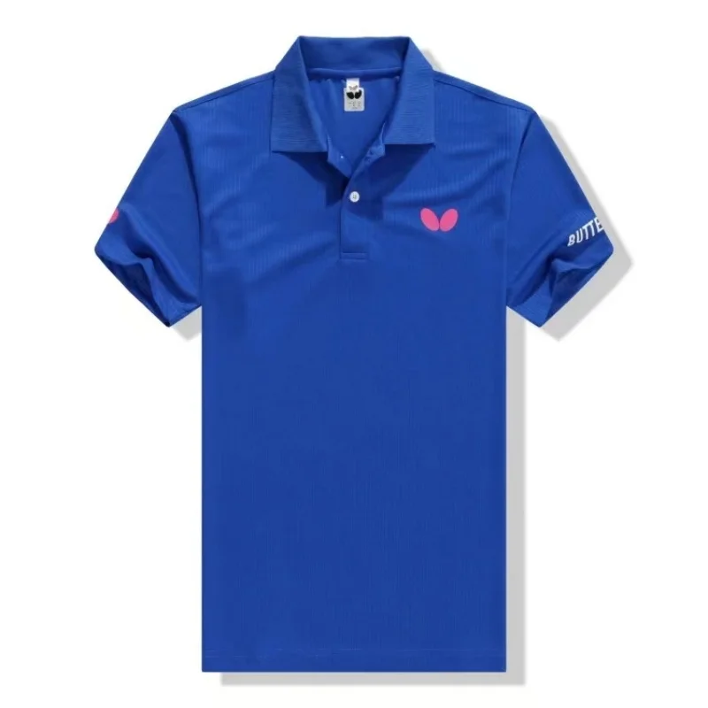 Camiseta de tenis de mesa personalizada para hombres y mujeres, ropa de bádminton con solapa ligera transpirable de secado rápido, logotipo personalizado del equipo