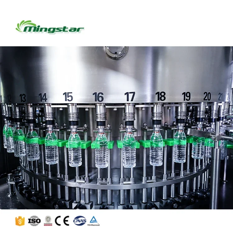 Complete Full Automatic cheapest plastic bottle water production line water filling machine