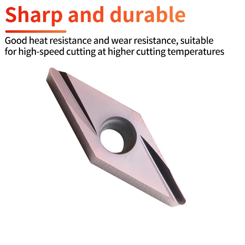 

Твердосплавные токарные пластины VBGT110301, VBGT110302, VBGT110304, VBGT160401, VBGT160402, VBGT160404 R-Y L-Y для станков с ЧПУ