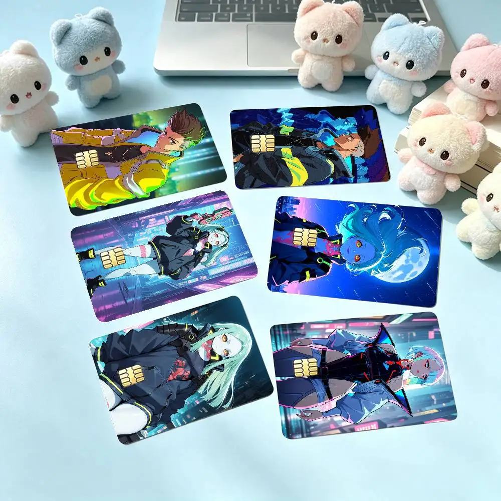 Rebecca Lucy David Martinez Credit Card HD Stickers Game Card Decal Small Chip Waterproof Sticker Gift