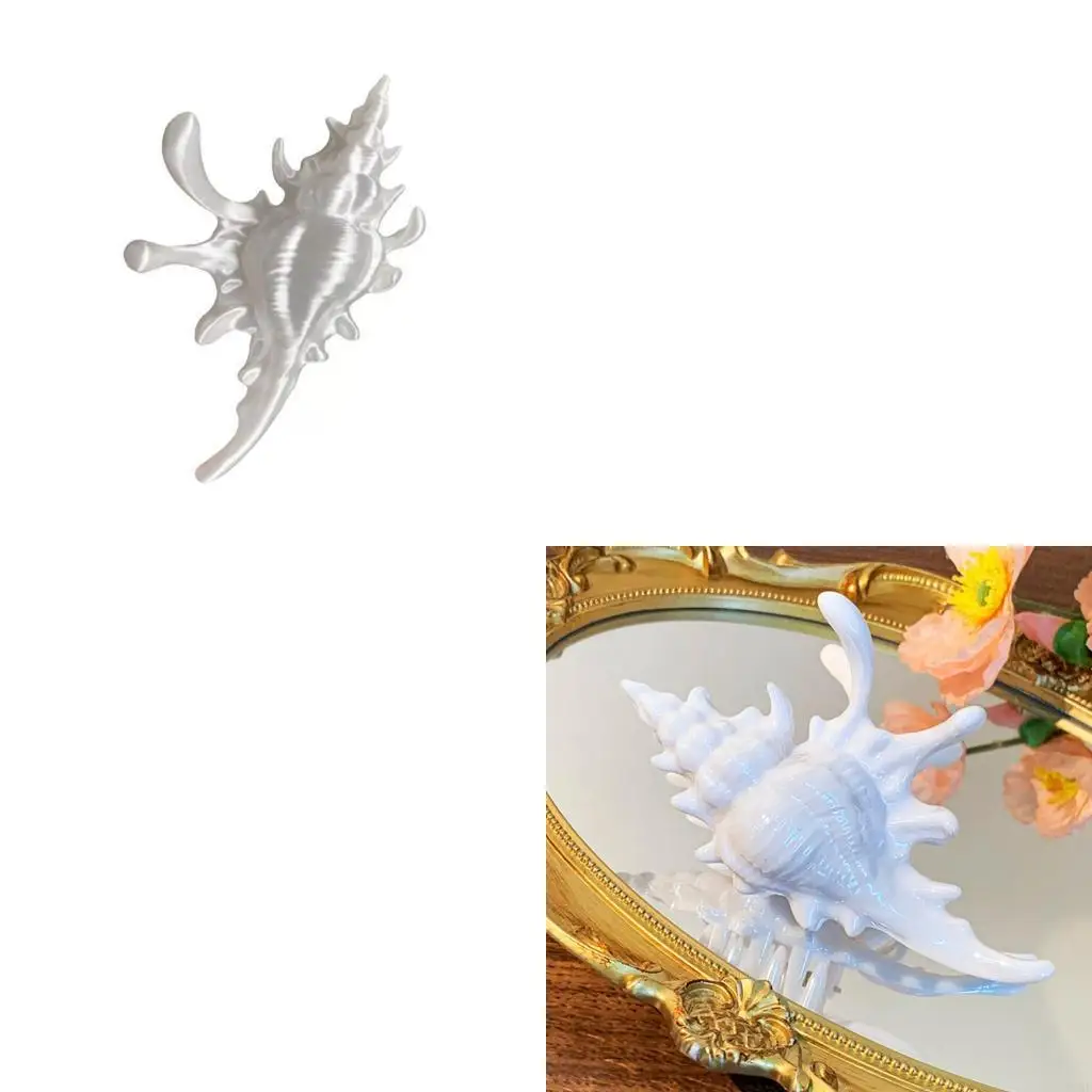 91AF Aesthetic Metal Conch Hair Claw For Women Girls Fashionable Hairpin Accessories Strong Hold Hair Clip for Beach Party