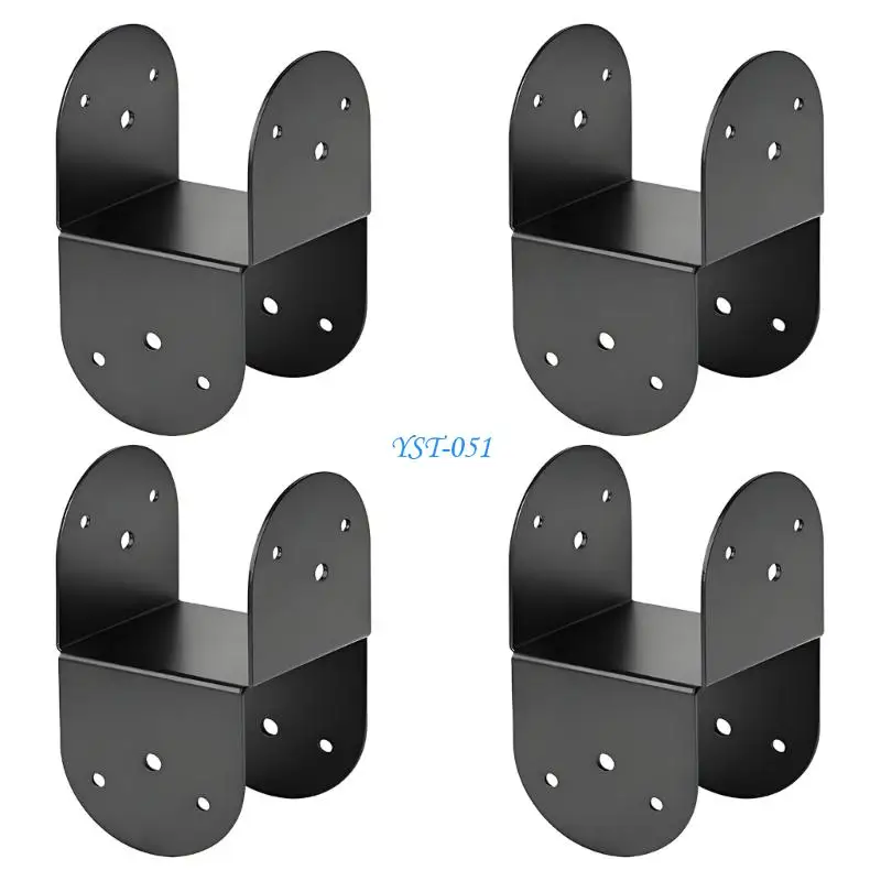 E15A Multifunction 4 By 4 Post To Beam Mooring Brackets Corrosion Resistant Metal Brackets 4Pcs