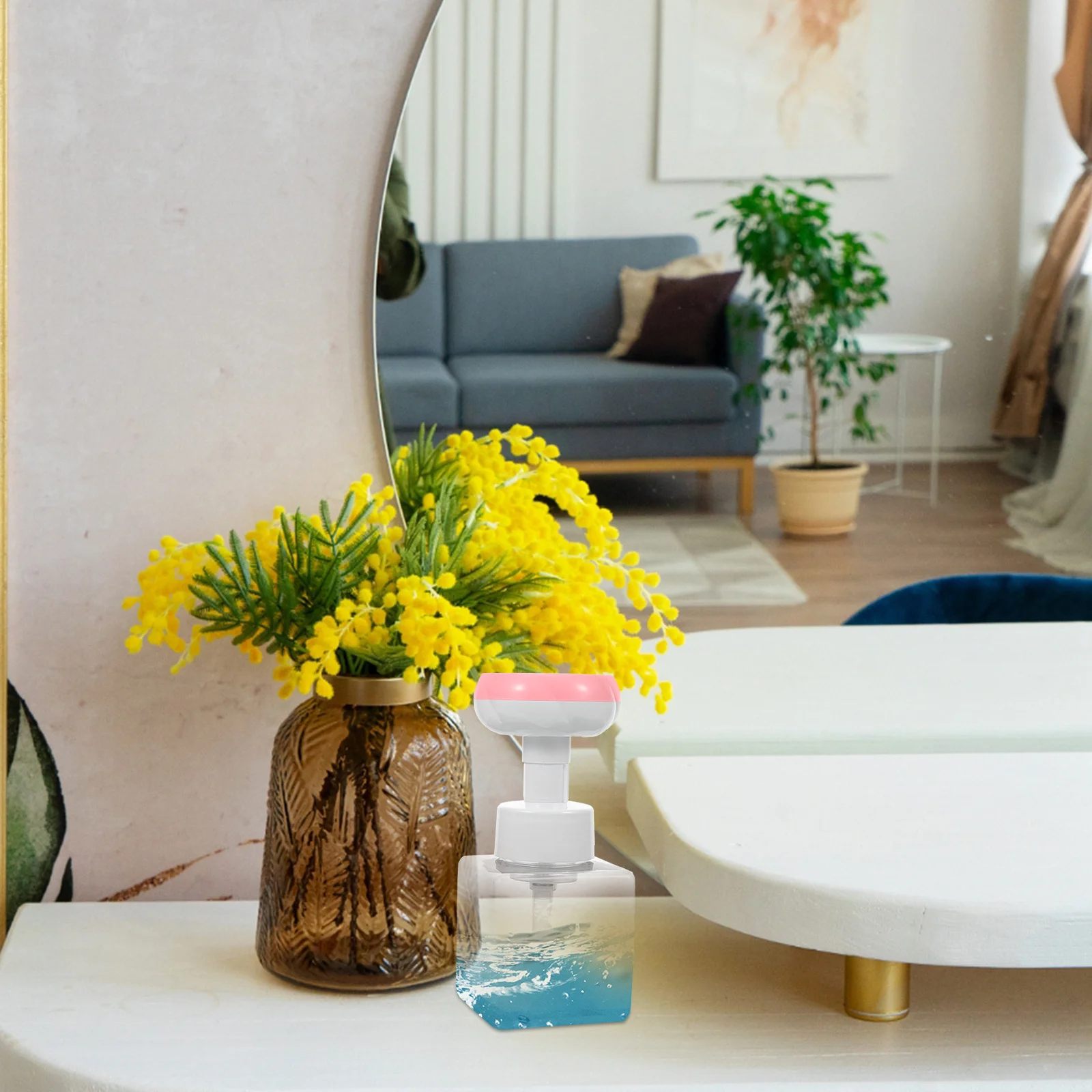 

Press Type Soap Dispenser Refillable Empty Foaming Pump Bottle For Liquid Hand Soap Body Wash Shampoo Travel Size Lightweight