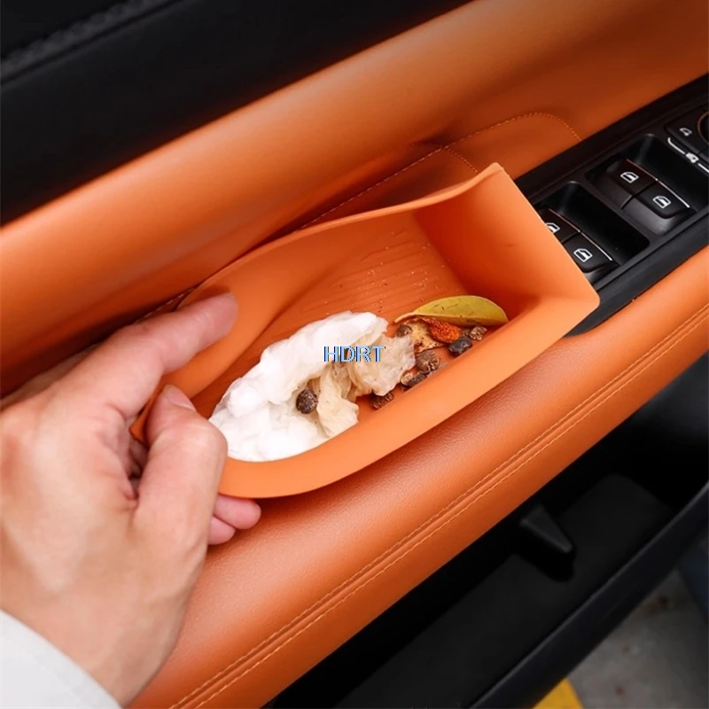 

For GWM Haval H9 2024 + Door Handle Storage Box Pad Pocket Cover Slot Mat Car Styling Interior Protector Decoration Accessories