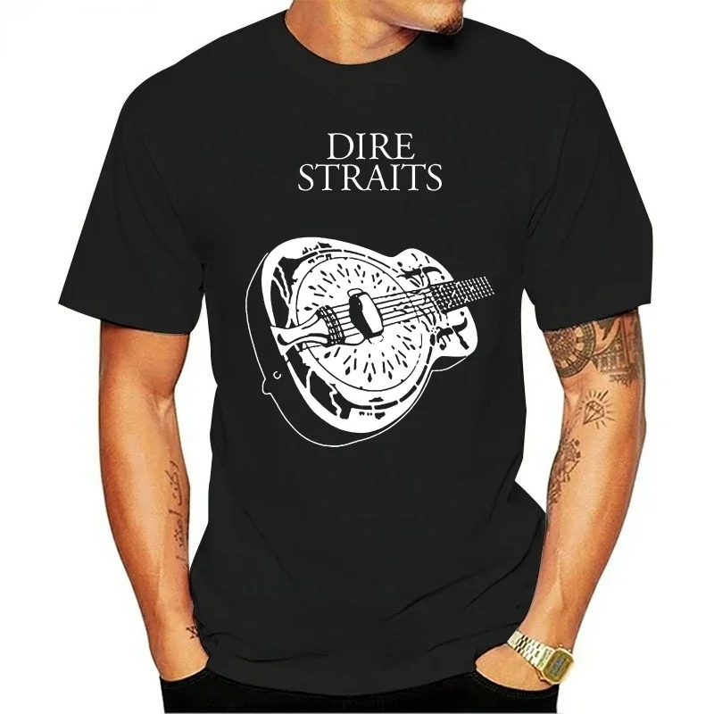 

Men T Shirt Rock Dire Straits Band Guitar Logo TShirt Harajuku Hip-hop Streetwear Creative Graphic Tshirts Summer Oversized TeeC