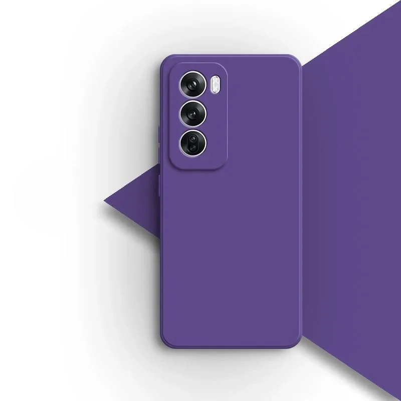 حافظة هاتف حماية للكاميرا من السيليكون السائل لهاتف OPPO Reno12 Reno 12 Pro 12 Pro 5G غطاء خلفي ناعم متدفق