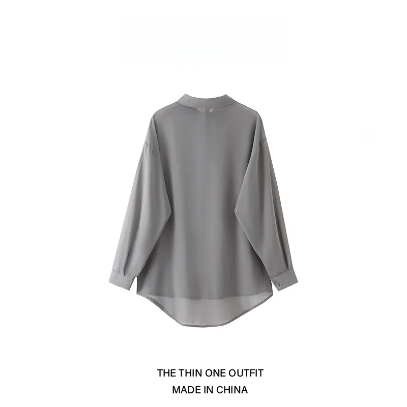 Été mince Long Sve Protection solaire irt Ele Unique femmes Faionable haut de gamme sentiment trajet Sle coupe ample